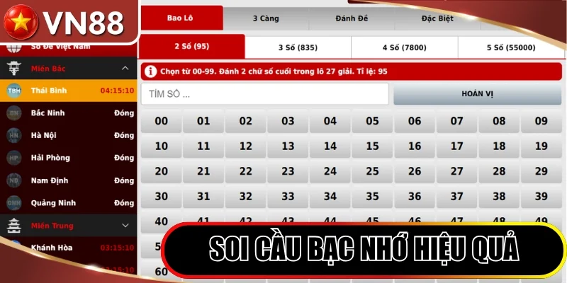 Hướng Dẫn Chơi Lô Đề Việt Nam Ẵm Thưởng Khủng Tại VN88 Hình số 5 Áp Dụng Bảng Bạc Nhớ Soi Cầu Lô Đề Nhanh Chóng