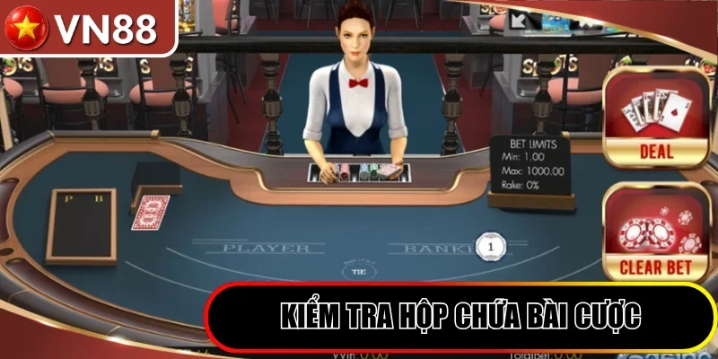 Hướng Dẫn Chọn Dealer Baccarat Để Săn Thưởng Siêu Tốc Hình số 5 Kiểm Tra Độ Nguyên Vẹn Của Hộp Chứa Bài Cược