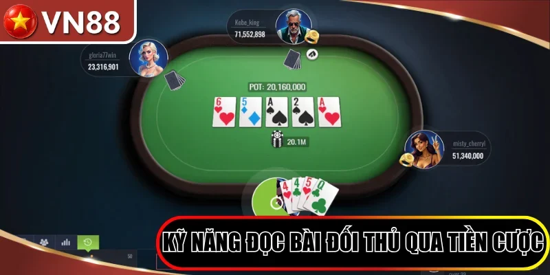 Kỹ Năng Đọc Bài Đối Thủ - Nhận Biết Dấu Hiệu Bài Mạnh Yếu Hình số 3 Kỹ Năng Đọc Bài Đối Thủ Qua Số Tiền Đặt Cược
