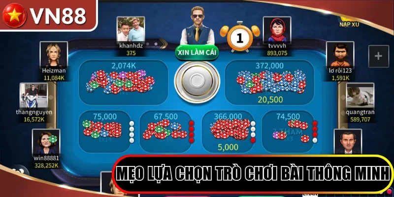 Top 5 Game Bài Online Hot Nhất 2026 Không Thể Bỏ Qua Hình số 6 Mẹo Lựa Chọn Trò Chơi Bài Thông Minh Cùng Chuyên Gia