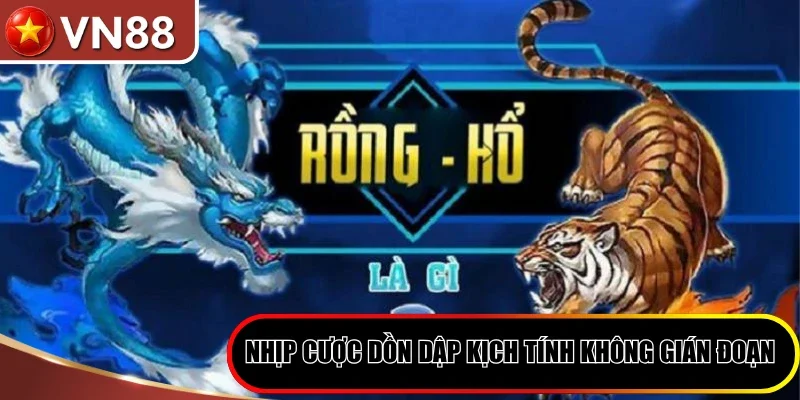Rồng Hổ VN88 - Trải Nghiệm Dragon Tiger Kịch Tính 2026 Hình số 3 Nhịp Cược Dồn Dập Kịch Tính Không Gián Đoạn